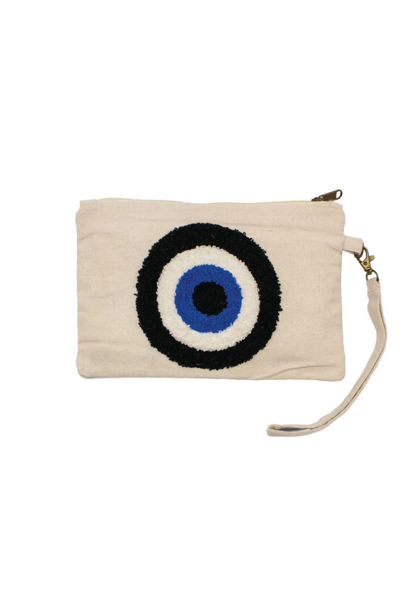 pochette en coton oeil grec
