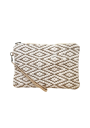 pochette losange blanc