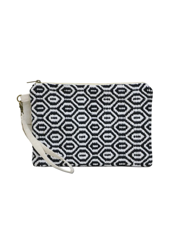 Pochette losange noir