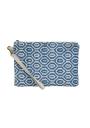 Pochette losange bleu, élégante et pratique