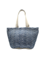 Sac de plage losange bleu