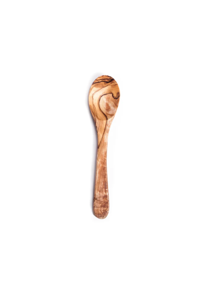 Petite cuillère à café en bois d'olivier
