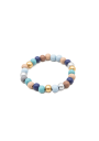 Bracelet avec des perles colorées en bois d'olivier