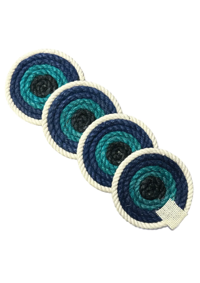 lot de 4 dessous de verre avec motif œil grec