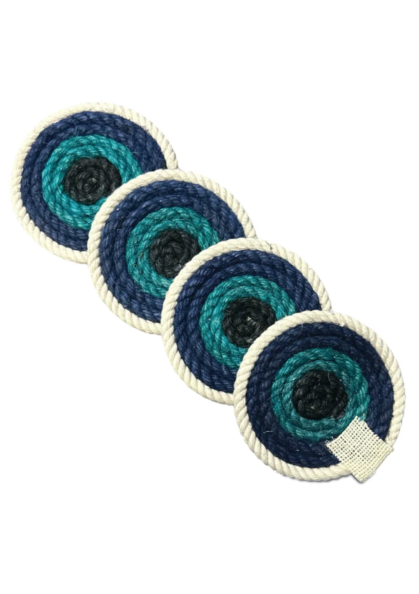 lot de 4 dessous de verre avec motif œil grec