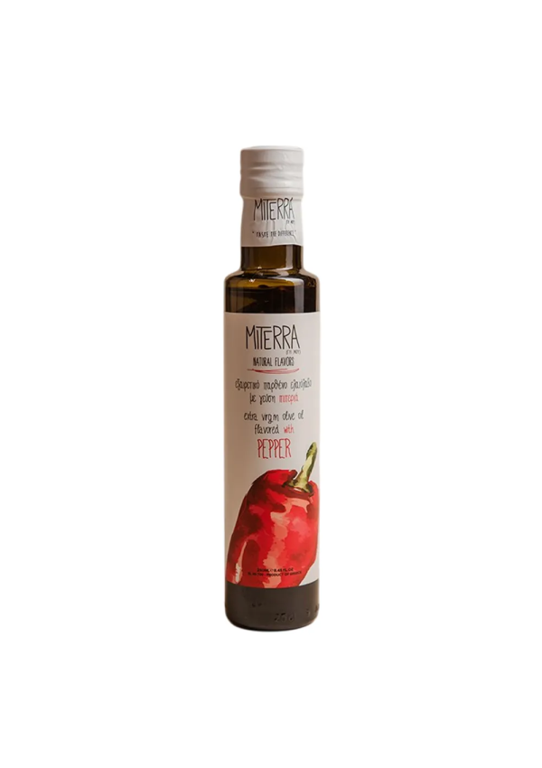 Huile d'olive extra vierge Miterra arome naturel poivre 250 ml