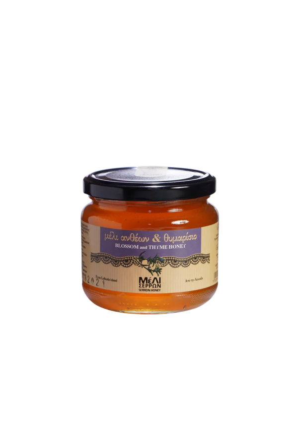 Miel de fleurs et de thym en pot de 320 g