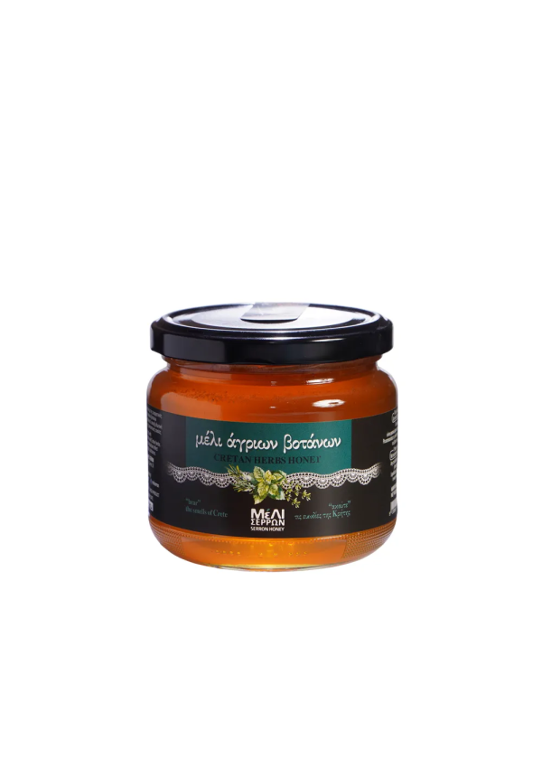 Miel aux herbes de Crète en pot de 320 g