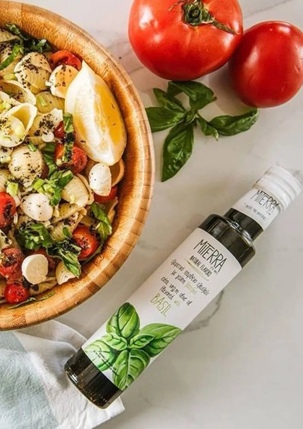 huile d'olive basilic