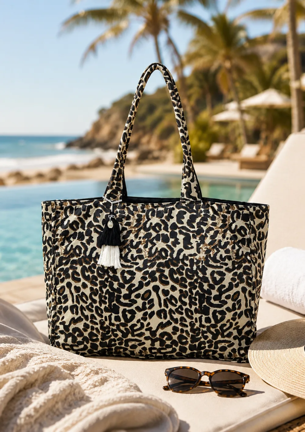 Sac de plage Léopard, le charme intemporel