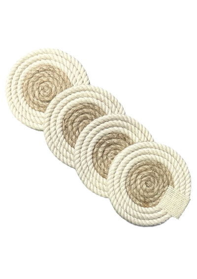 Dessous de verre beige