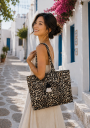 sac de plage leopard pour femme