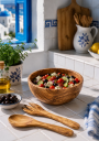couverts en bois pour les salades grecques