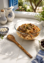 Cuillère en bois d'olivier pour servir les plats grecs typiques