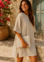 pochette de plage blanche