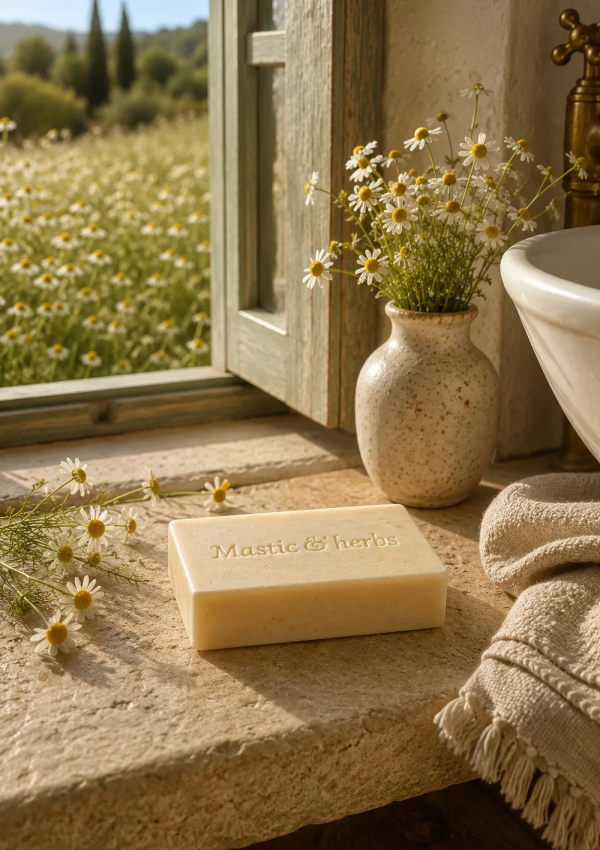 savon au mastic et à l'huile d'olive