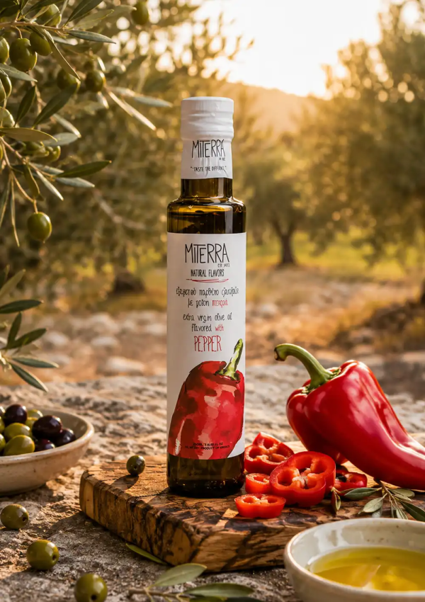 huile d'olive au poivron
