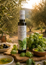 huile d'olive au basilic