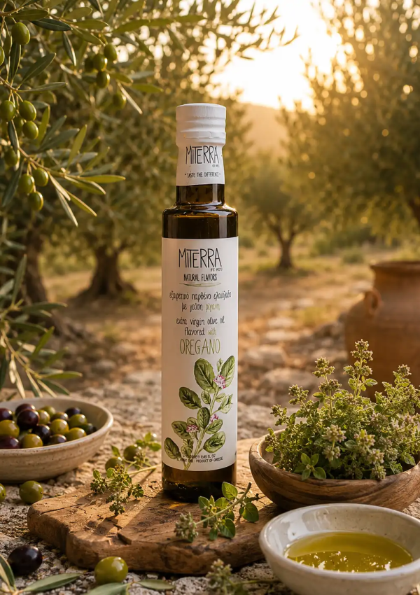 huile d'olive à l'origan