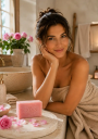 savon au parfum de rose