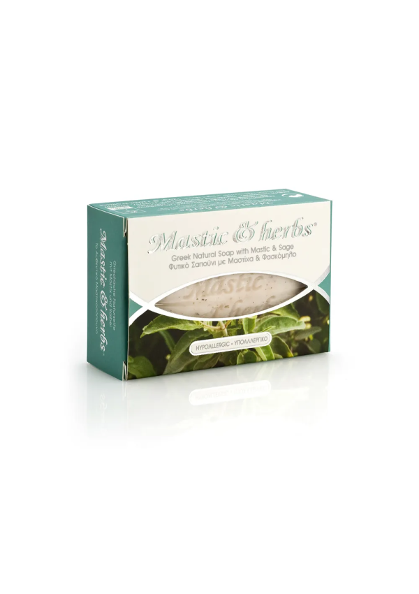 savon au mastic et à la sauge