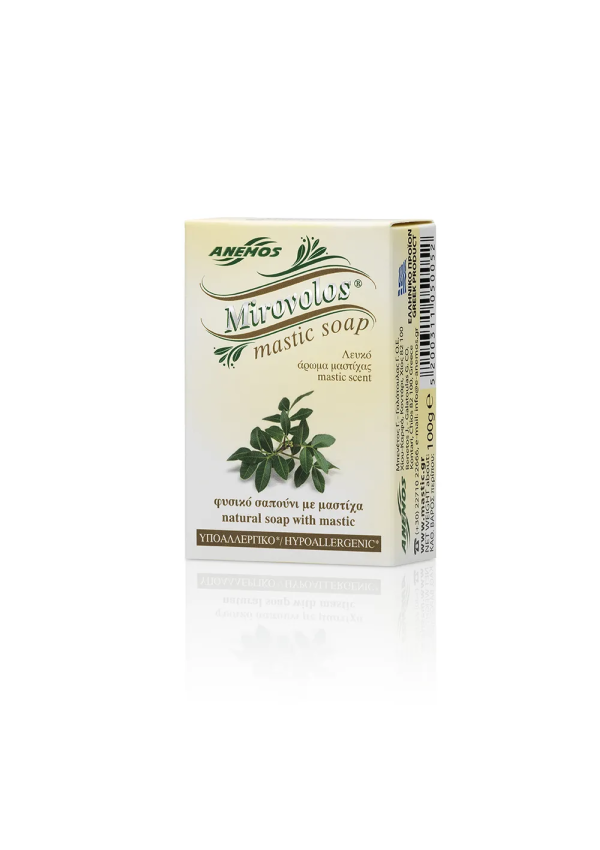 savon blanc au mastic à base de myrovolos