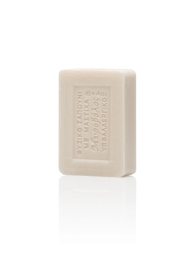 savon blanc au mastic à base de myrovolos