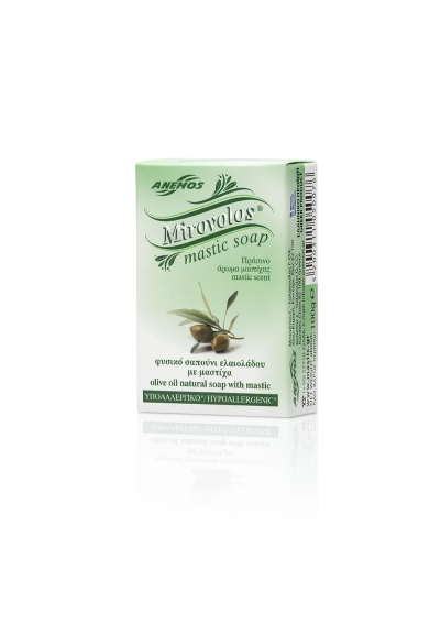 savon vert Myrovolos au mastic et à l'huile d'olive