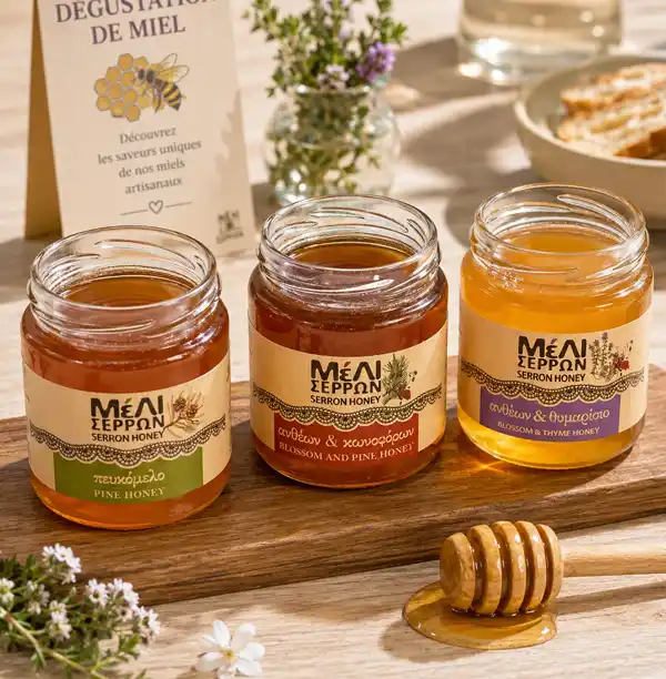 dégustation de miel grec